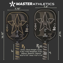 Load image into Gallery viewer, MASTER ATHLETICS P3 PICKLEBALL PADDLE &amp; Tuning Kit