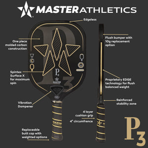 MASTER ATHLETICS P3 PICKLEBALL PADDLE & Tuning Kit