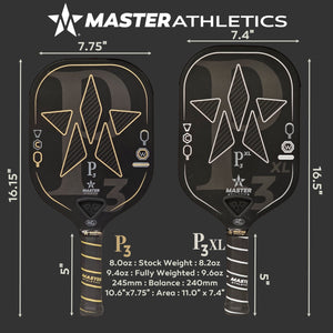 MASTER ATHLETICS P3XL PICKLEBALL PADDLE & Tuning Kit