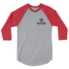 Load image into Gallery viewer, Master Athletics 3/4 sleeve raglan shirt