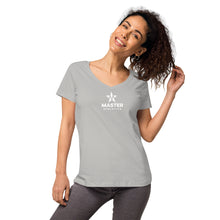 Load image into Gallery viewer, Master Athletics Women’s fitted v-neck t-shirt