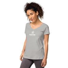 Load image into Gallery viewer, Master Athletics Women’s fitted v-neck t-shirt