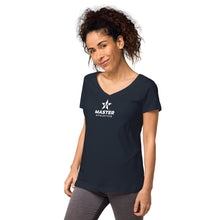 Load image into Gallery viewer, Master Athletics Women’s fitted v-neck t-shirt