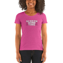 Load image into Gallery viewer, Ladies&#39; &quot;Screen Time&quot; short sleeve Tri-Blend t-shirt