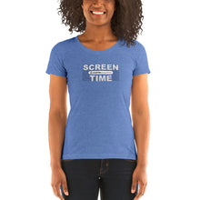 Load image into Gallery viewer, Ladies&#39; &quot;Screen Time&quot; short sleeve Tri-Blend t-shirt