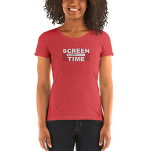 Load image into Gallery viewer, Ladies&#39; &quot;Screen Time&quot; short sleeve Tri-Blend t-shirt