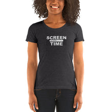 Load image into Gallery viewer, Ladies&#39; &quot;Screen Time&quot; short sleeve Tri-Blend t-shirt